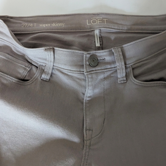 🌸EUC LOFT Grey Super Skinny Jeans - Picture 8 of 11
